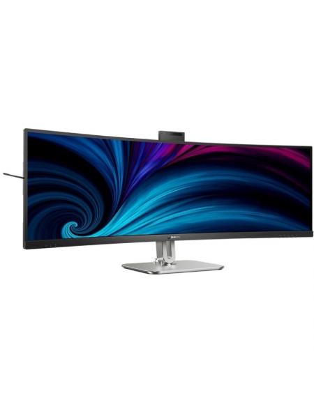 Monitor Profesional Ultraparonámico Curvo Philips 49B2U6900CH 48.8'/ Dual QHD/ Multimedia/ Regulable en altura/ Webcam/ Negro