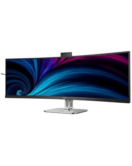 Monitor Profesional Ultraparonámico Curvo Philips 49B2U6900CH 48.8'/ Dual QHD/ Multimedia/ Regulable en altura/ Webcam/ Negro