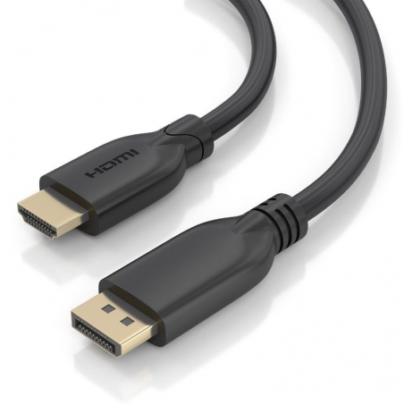 Cable Conversor Aisens A125-0920/ DisplayPort Macho - HDMI 4K Macho/ 5m/ Negro