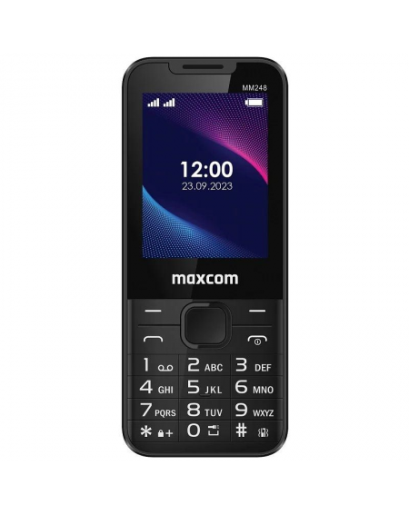 Teléfono Móvil Maxcom Classic MM248 para Personas Mayores/ 4G/ Negro