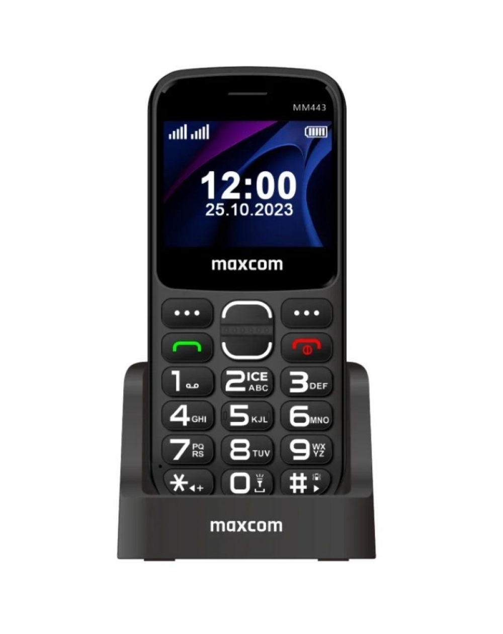 Teléfono Móvil Maxcom Comfort MM443/ para Personas Mayores/ 4G/ Negro