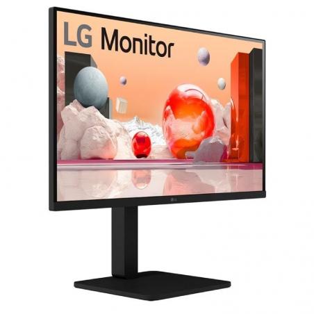 Monitor Profesional LG 24BA560-B 24'/ Full HD/ Multimedia/ Regulable en altura/ Negro