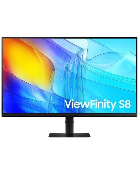 Monitor Profesional Samsung ViewFinity S8 S80D S32D800EAU 32'/ 4K/ Regulable en altura/ Negro