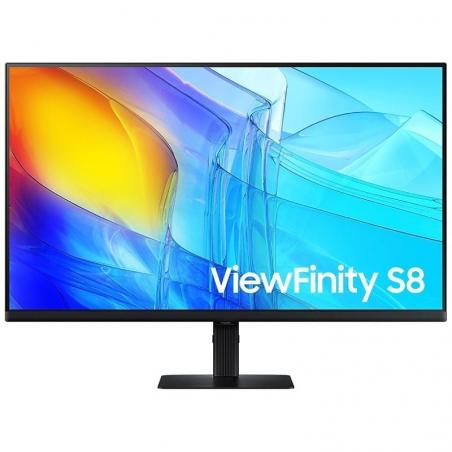 Monitor Profesional Samsung ViewFinity S8 S80D S32D800EAU 32'/ 4K/ Regulable en altura/ Negro