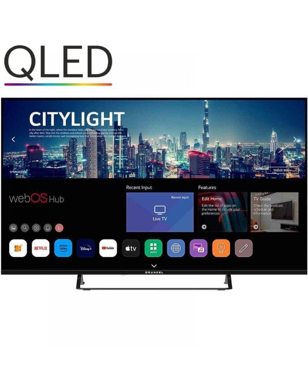 Televisor Grunkel LED-5025QLEDW 50'/ Ultra HD 4K/ Smart TV/ WiFi