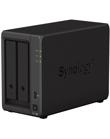 NAS Synology Diskstation DS723+/ 2 Bahías 3.5'- 2.5'/ 16GB DDR4/ Formato Torre