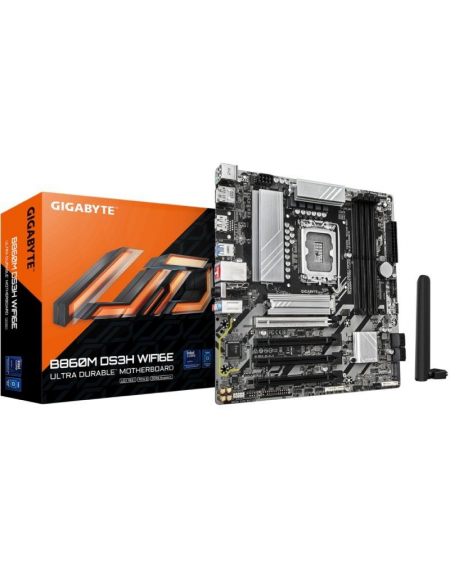 Placa Base Gigabyte B860M DS3H WIFI6E Socket 1851/ Micro ATX