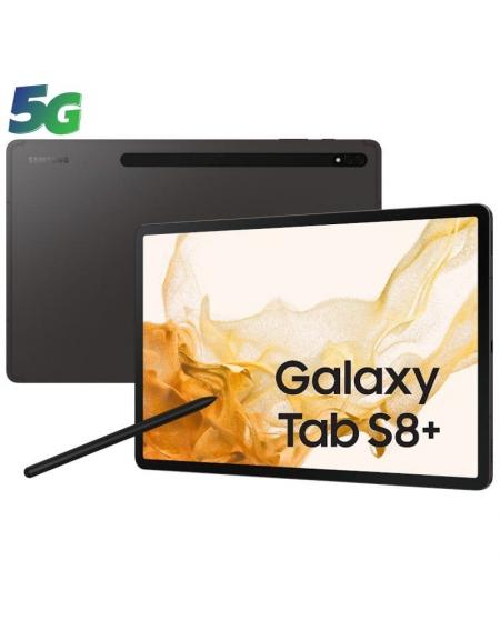 Tablet Samsung Galaxy Tab S8+ 12.4'/ 8GB/ 128GB/ Octacore/ 5G/ Gris Grafito - Imagen 1