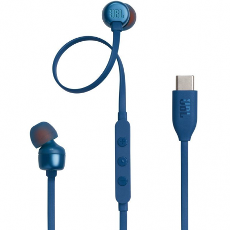 Auriculares Intrauditivos JBL Tune 310C/ con Micrófono/ Azules