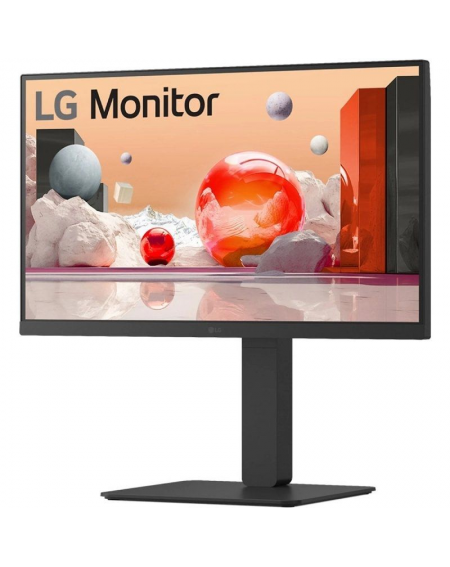 Monitor Profesional LG 24BA750-B 23.8'/ Full HD/ Multimedia/ Regulable en altura/ Negro